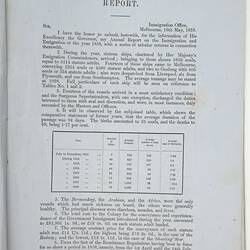 Page from a printed parliamentary paper.