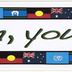 Sticker - 'I Am, You Are', Australians Against Racism & Discrimination.