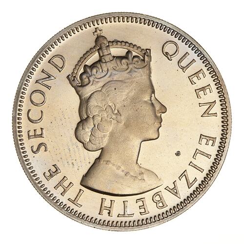 Proof Coin - 1 Rupee, Seychelles, 1954