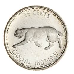 Coin - 25 Cents, Canada, 1967