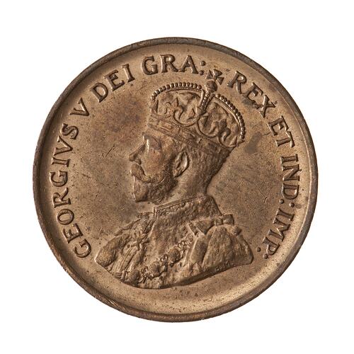 Coin - 1 Cent, Canada, 1936