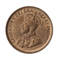 Coin - 1 Cent, Canada, 1936