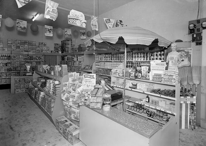 Supermarket Interior, Melbourne, Victoria, 1955