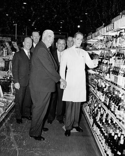 Liquor and Grocery Retail Promotion, Exhibition Building, Carlton, Victoria, 1957