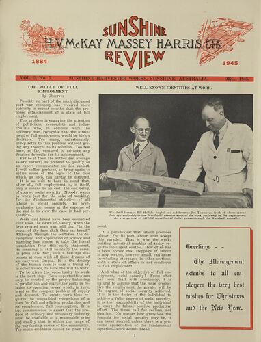 Magazine - Sunshine Review, Vol 2, No 5, Dec 1945