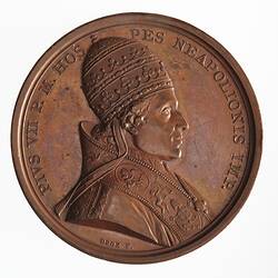 Medal - Visit of Pope Pius VII to Paris, Napoleon Bonaparte (Emperor Napoleon I), France, 1804