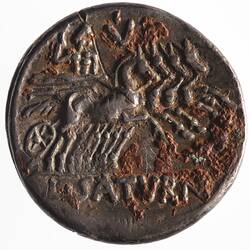 Coin - Denarius, L. SATVRN, Ancient Roman Republic, 104 BC