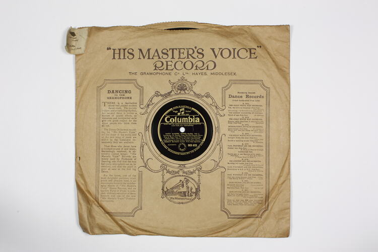 Disc Recording - Columbia, "Savoy Minstrel Songs-Medley, Parts 1 & 2", Debroy Sommers Band 1939