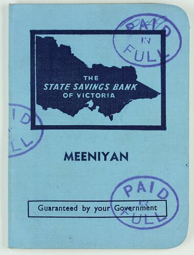 Savings Passbook - State Savings Bank of Victoria, Mrs Wilma J Morter, 1966-1967