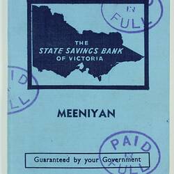 Savings Passbook - State Savings Bank of Victoria, Mrs Wilma J Morter, 1966-1967