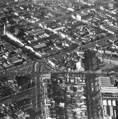 Negative - Aerial View of Melbourne, 1950-1960