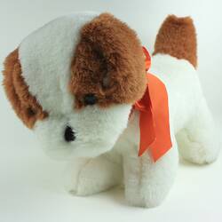 Toy Dog - Jakas Soft Toys, White & Brown, Melbourne, circa 1998