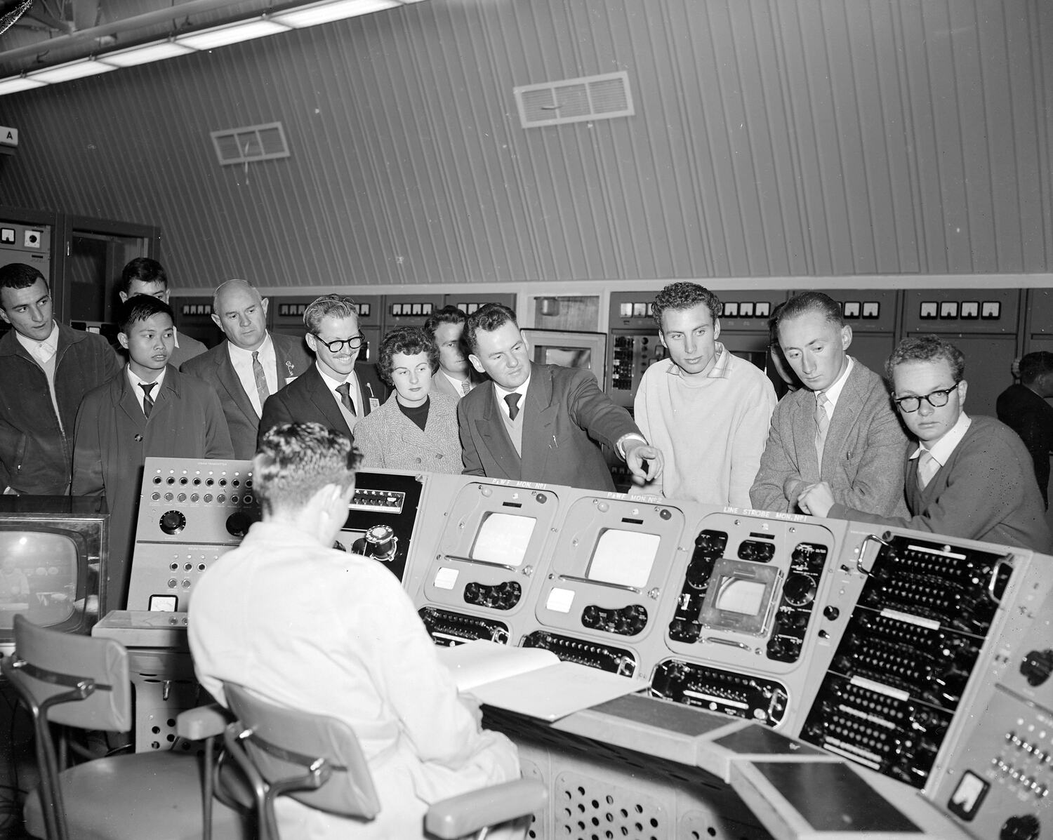 Negative General Television Corporation, Group in Transmission Station, Mount Dandenong