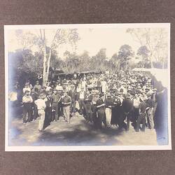 Photograph - Sugar Workers at Strike Camp, Queensland, 1911