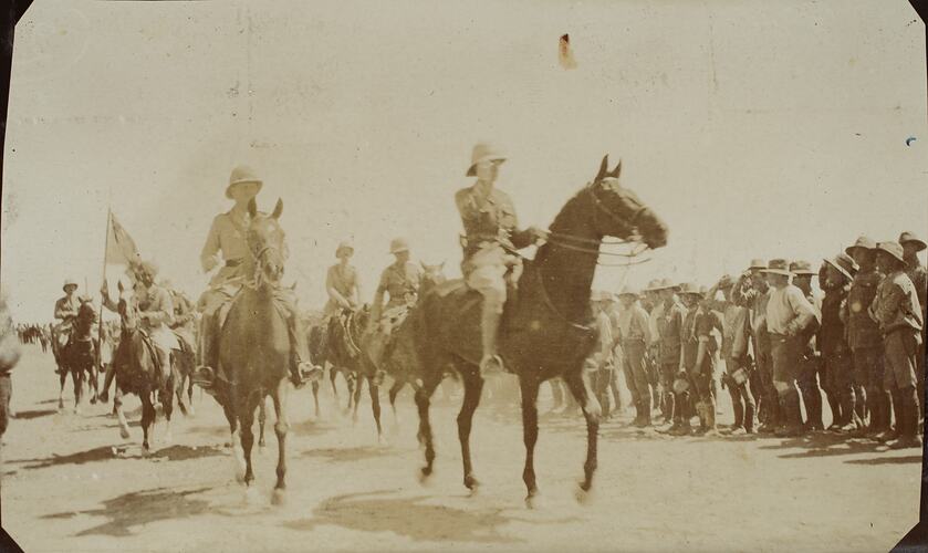 Prince of Wales and General Birdwood Visit Australian Soldiers