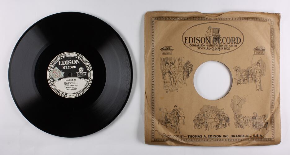 Disc Recording - Edison, Double-Sided, 'Eres Tú...' & 'Golondrina Mensajera', 1924-29