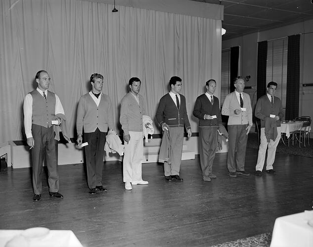 Australian Wool Board, Male Fashion Models, Flemington, Victoria, 26 Nov 1959