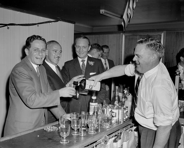 Men Standing at a Bar, Melbourne, 18 Dec 1959