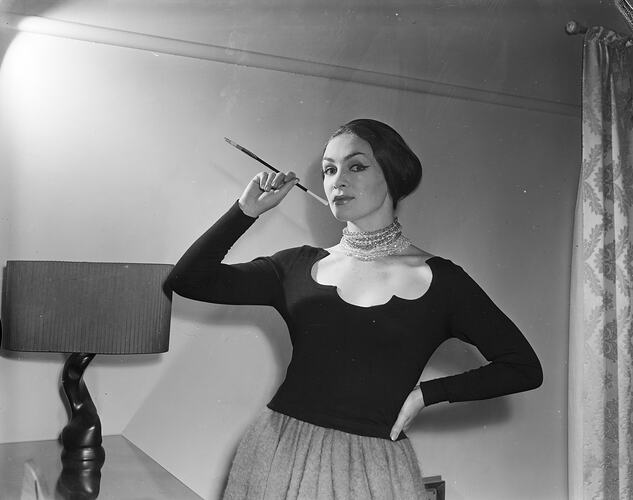 Australian Wool Board, Woman Modelling, Victoria, 12 Jan 1960
