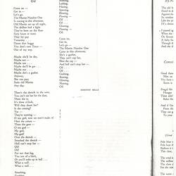 Photocopied, typed extracts from a publication; black text on paper.