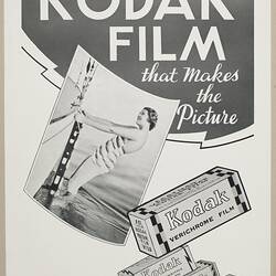 Leaflet - Kodak Australasia Pty Ltd, 'It's the Kodak Film That Makes the Picture', circa 1930s