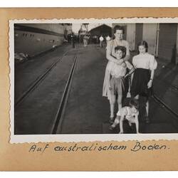 Photograph - Album Page 23, Lischke Family, Fremantle Port, MS Skaubryn, Walter Lischke, Nov-Dec 1955