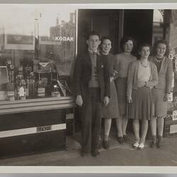 Photograph - Staff Outside Kodak Shop, Sturt Street, Ballarat, circa 1940