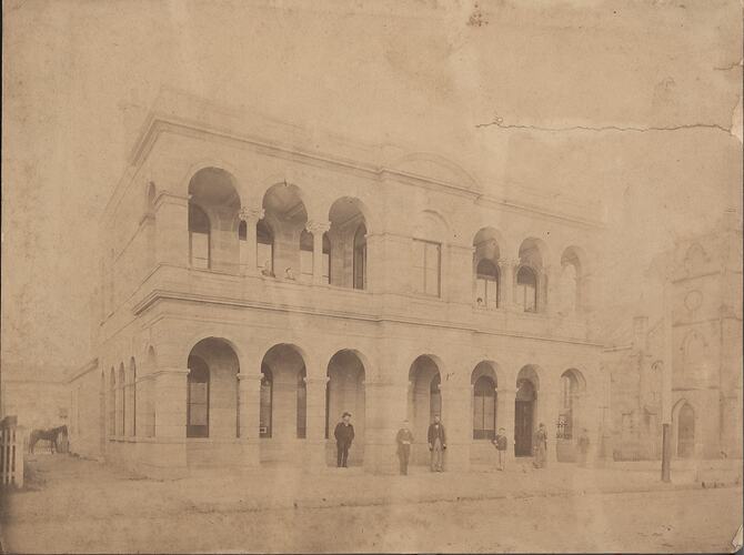 Photograph - Exterior of Large Building, W. J. Ferris