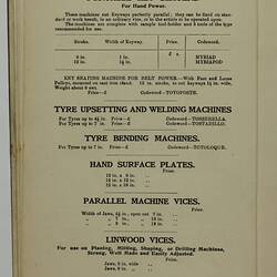 Trade Literature - Bevan & Edwards Pty Ltd, Machine Tools, 1907