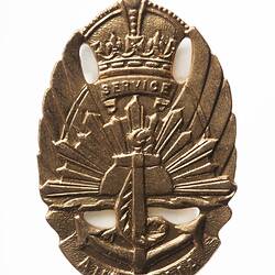 Badge - Service Australia, Colonel J. Rex Hall, World War II, 1948