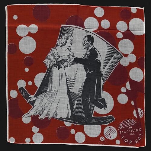 Handkerchief - 'The Piccolino from Top Hat', circa 1939