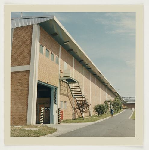 Slide 332, 'Extra Prints of Coburg Lecture', Exterior of Building 9, Kodak Factory, Coburg, circa 1960s
