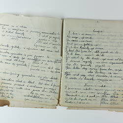 Exercise Book - English Language Lessons, Victoria & Tasmania, 1943-1945