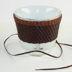 Tea Cup - Leather Braided, Doug Kite, Ringwood, circa 1990