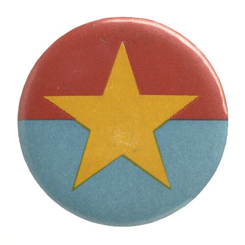Badge-National Liberation Front (NLF) FLag, circa 1968-1973