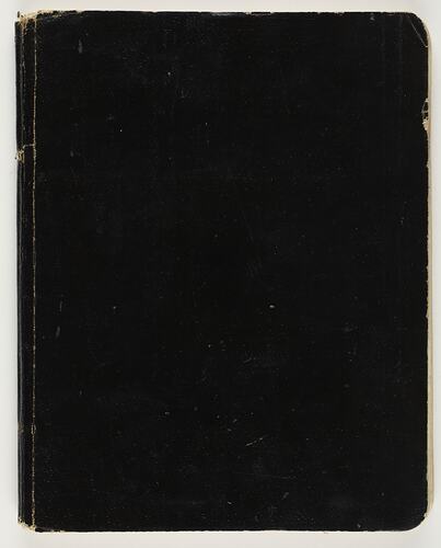 Book - Kodak Australasia Pty Ltd, 'Minutes of the Kodak Cricket Club', Abbotsford, Victoria, 1934 - 1951, Cover