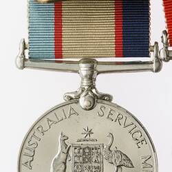 Medal - Australia Service Medal 1939-1945, Australia, 1945 - Reverse