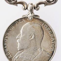 Medal - New South Wales Distinguished Conduct Medal, King Edward VII, Specimen, New South Wales, Australia, 1902 - Obverse
