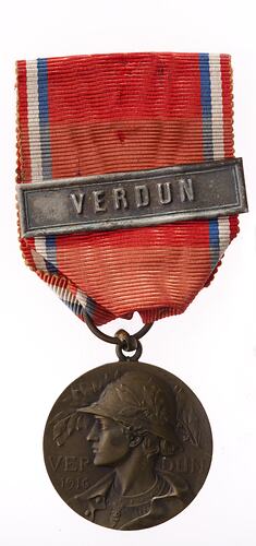 Medal - Verdun, By G. Prudhomme, France, 1916