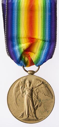 Medal - Victory Medal 1914-1919, Great Britain, Sergeant George Foster, 1919 - Obverse