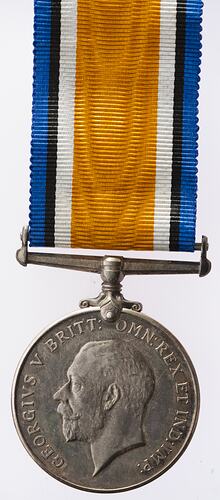 Medal - British War Medal, Great Britain, Private Frederick James Payne Davies, 1914-1920 - Obverse