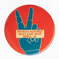 Badge - March Against Nuclear War