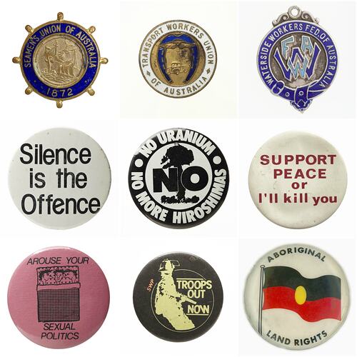 The Politics & Protest Badge Collection