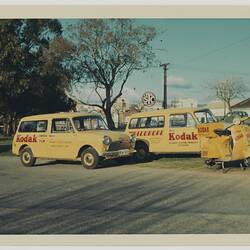 Photograph - Kodak Australasia Pty Ltd, Three Kodak Vehicles, Adelaide, circa 1960s