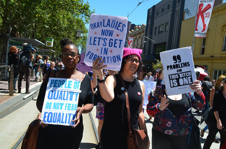 Digital Photograph - Women's March on Melbourne, 21 Jan 2017