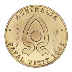 Medal - Visit of Pope John Paul II, Armstrong Shoe Mart, Frankston, Victoria, Australia, 1987