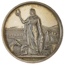 Medal - Royal Agricultural Society of Victoria Silver Prize, 1892 AD