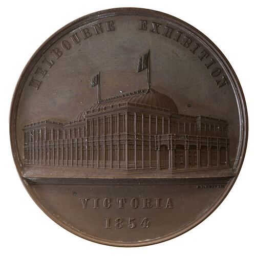 Medal - Melbourne Exhibition Prize, 1854 AD