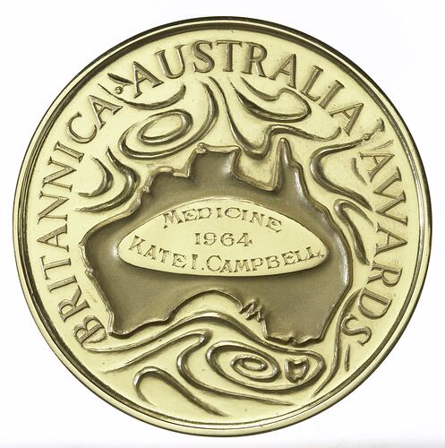 Medal - Britannica Australia Awards, 1964 AD