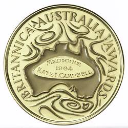 Medal - Britannica Australia Awards, Australia, 1964